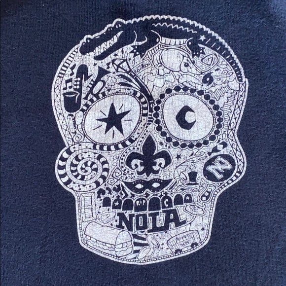 ⭐️New Orleans Skull Onesie - Picture 2 of 4